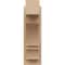 Ekena Millwork 6-in W x 12-in D x 20-in H Balboa Block Rough Cedar Woodgrain TimberThane Outlooker, Primed Tan OUTUR060X12X20BOA44RCPR - alternate 4